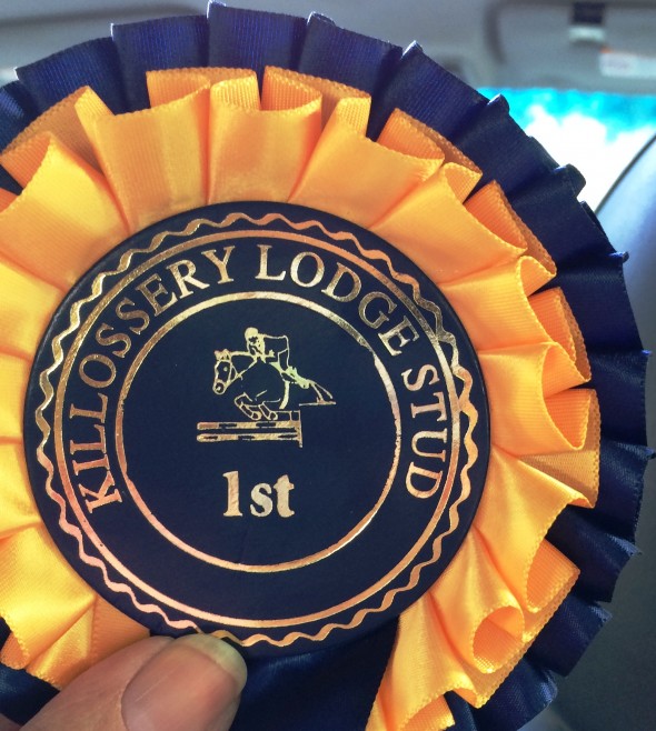 Florence's winning rosette first place