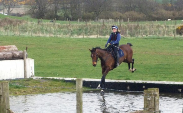 Rubicon going into the water lovely boy